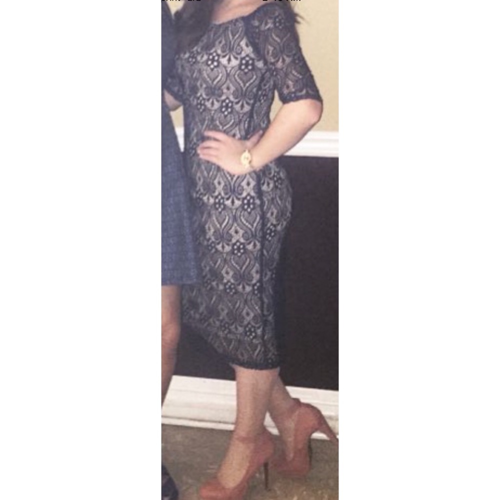 Off the shoulder lace dress